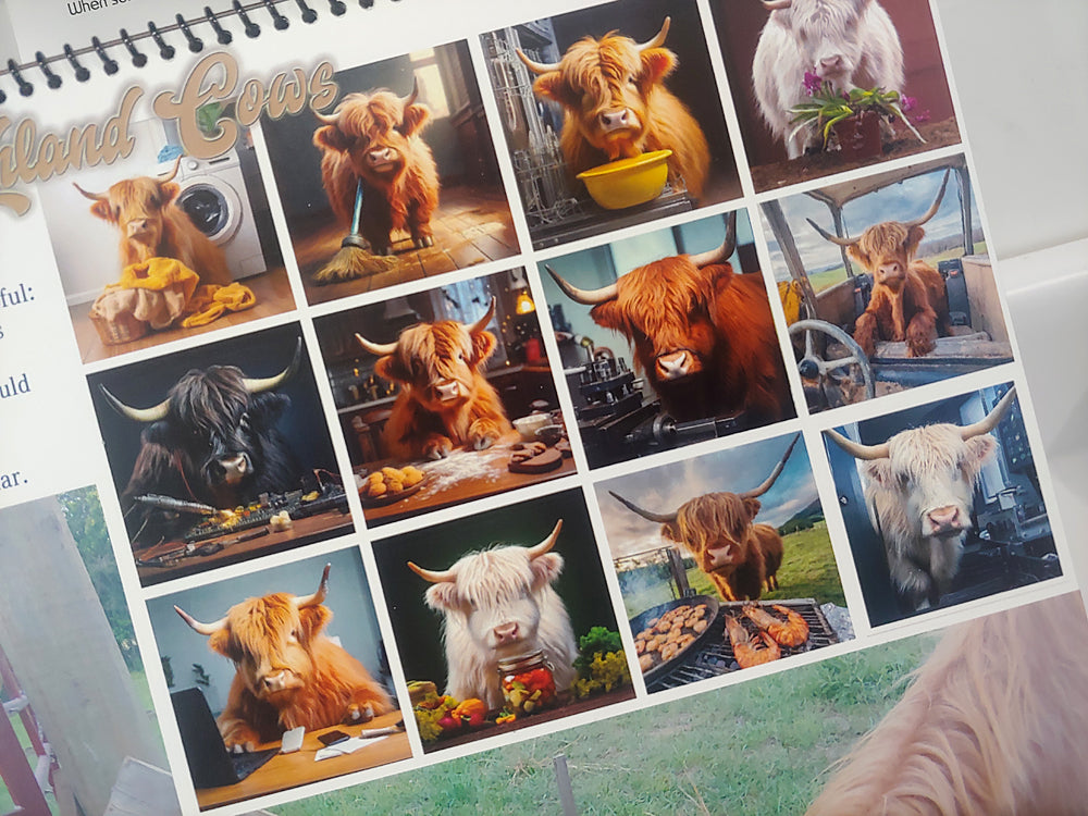 Daystar Filters 2025 Helping Highlands Spiral-Bound Monthly Wall Cowlendar