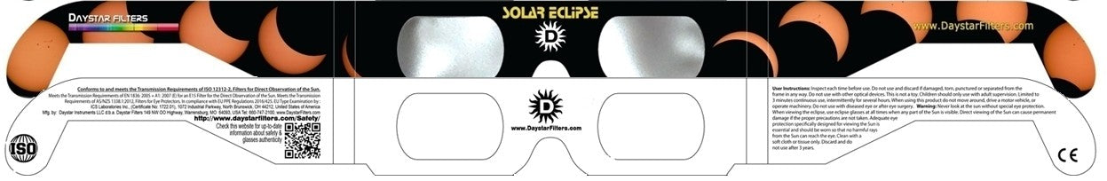 SOLAR ECLIPSE style Eclipse Solar Glasses - 5 pack