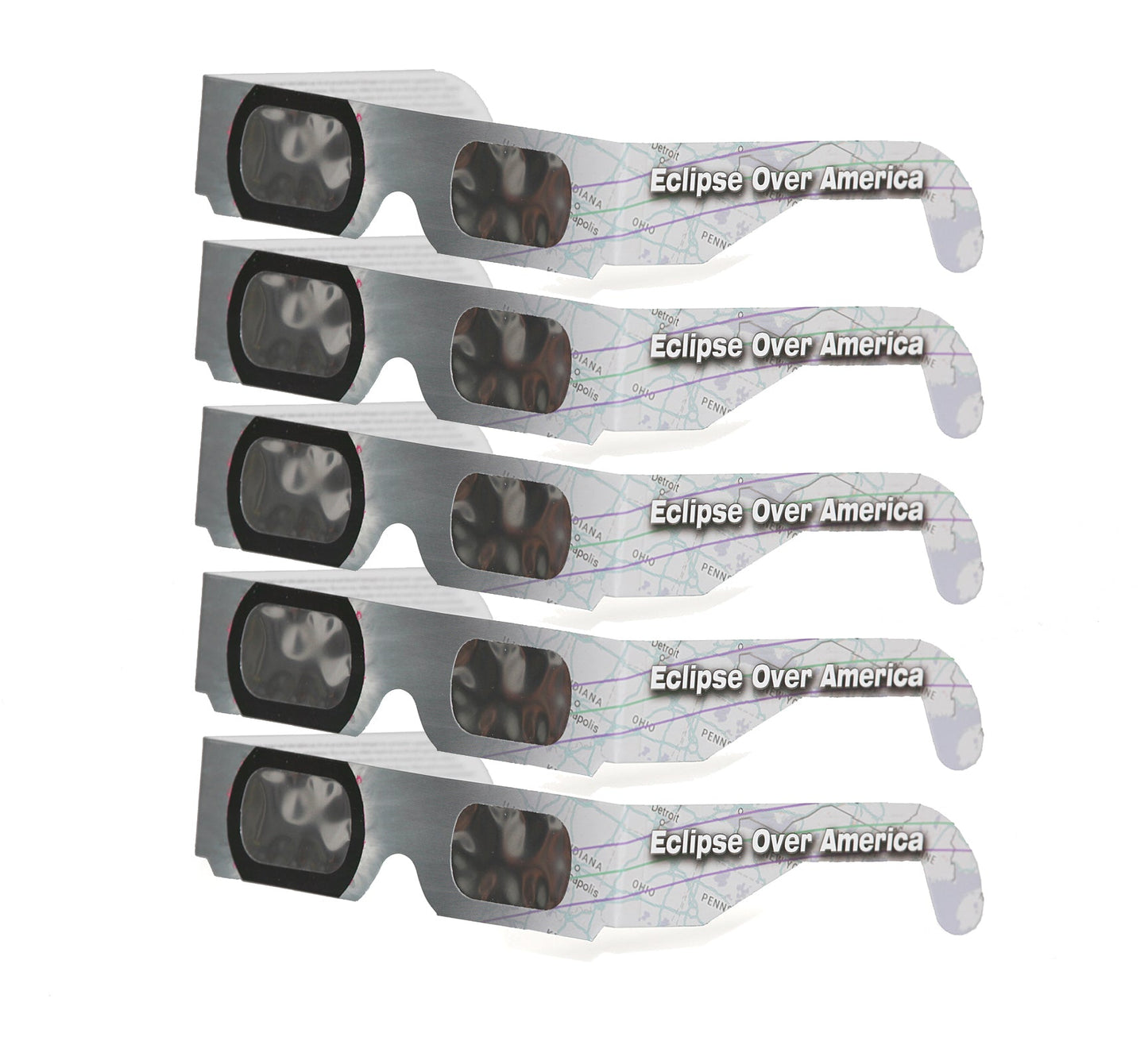 ECLIPSE OVER AMERICA style Eclipse Solar Glasses - 2 pack