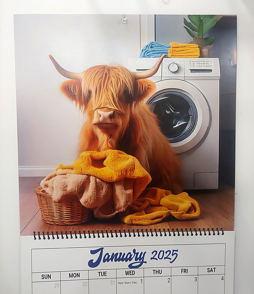 Daystar Filters 2025 Helping Highlands Spiral-Bound Monthly Wall Cowlendar