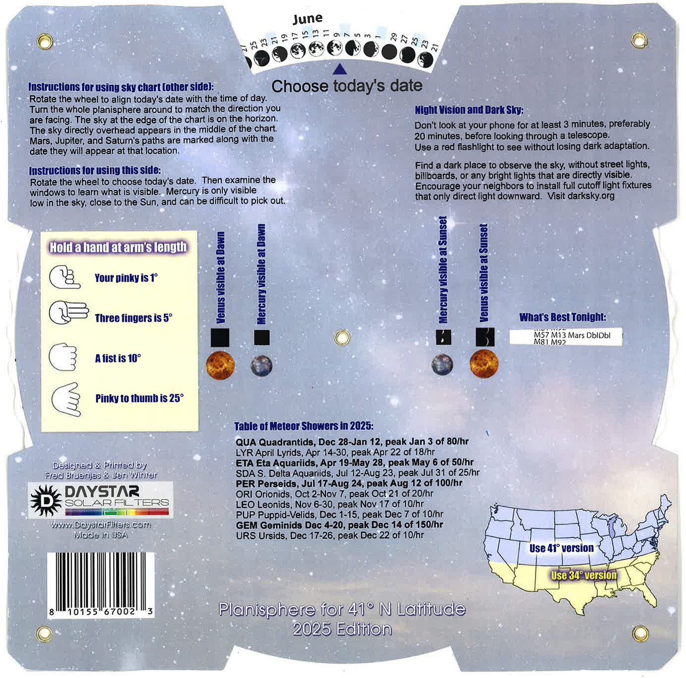 2025 Planisphere (37-50° N latitudes)