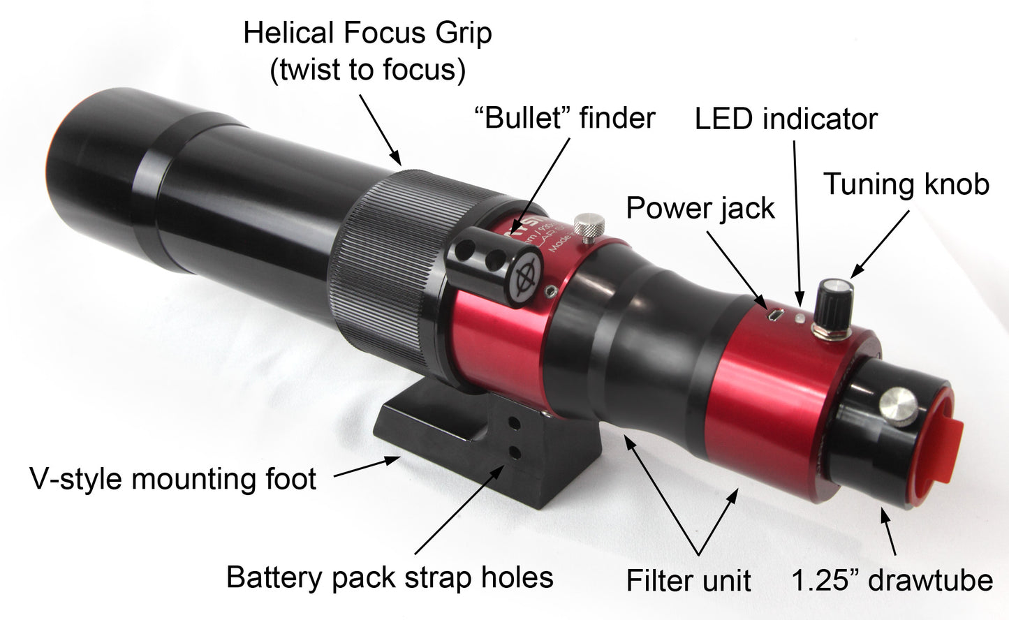 Solar Scout 60mm-ds Dedicated Solar Telescope Bundle