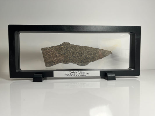 Certified TAZIZILET Specimen Meteorite Slice 34.8g - Recovered 2006, Niger - RARE