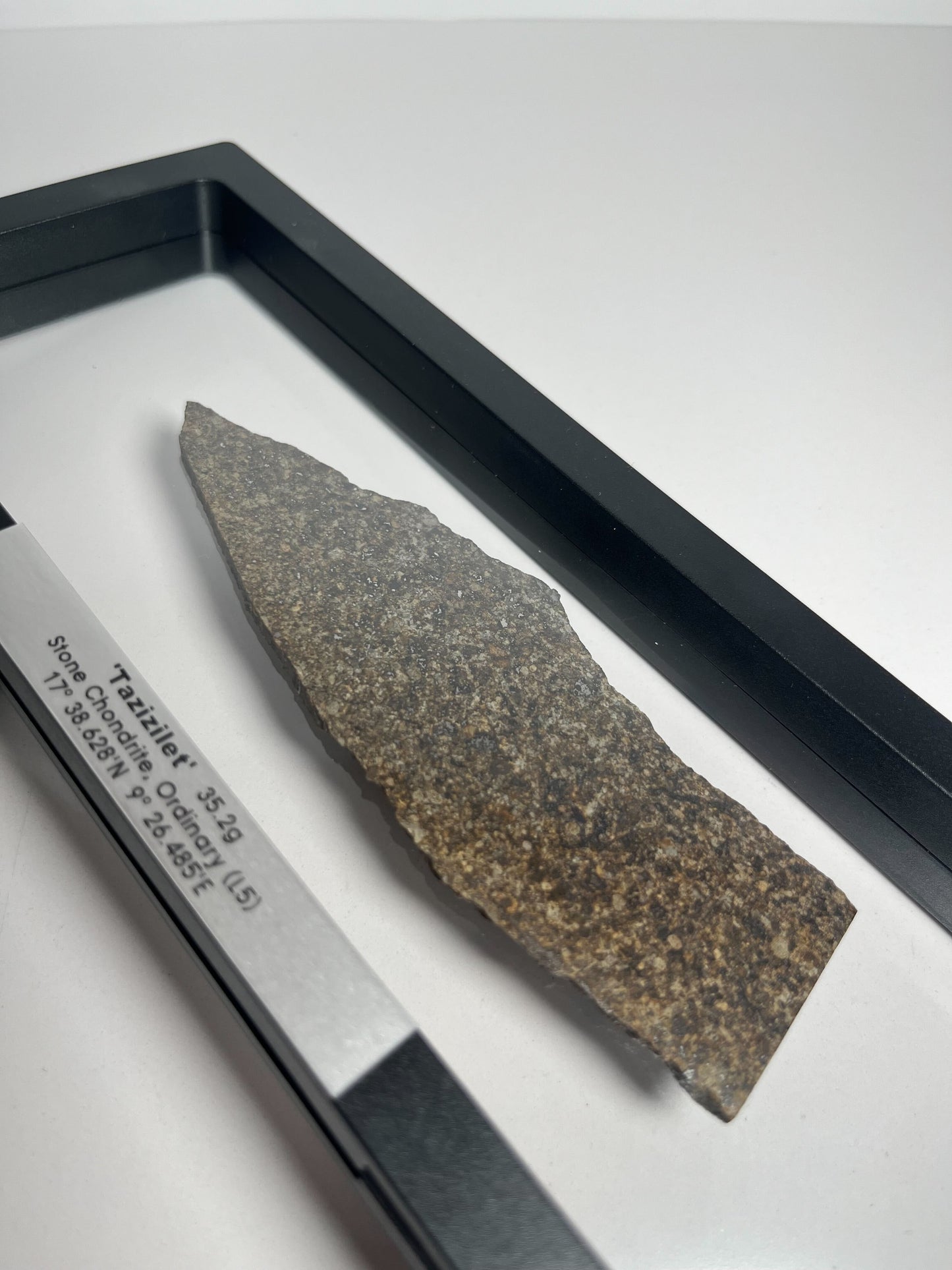 Certified TAZIZILET Specimen Meteorite Slice 35.2g - Recovered 2006, Niger - RARE