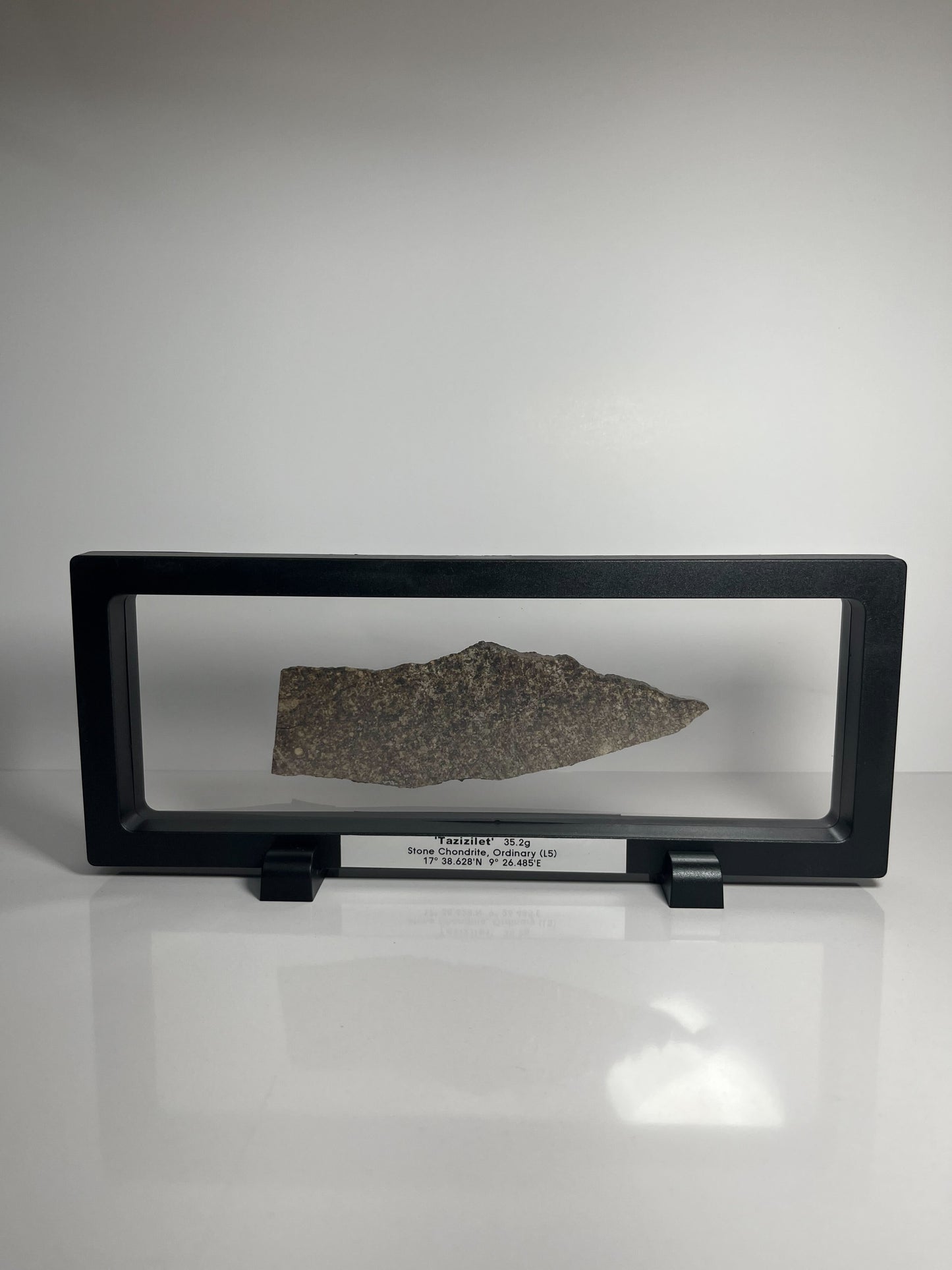 Certified TAZIZILET Specimen Meteorite Slice 35.2g - Recovered 2006, Niger - RARE