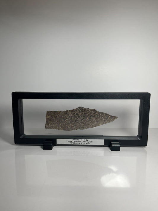 Certified TAZIZILET Specimen Meteorite Slice 35.2g - Recovered 2006, Niger - RARE