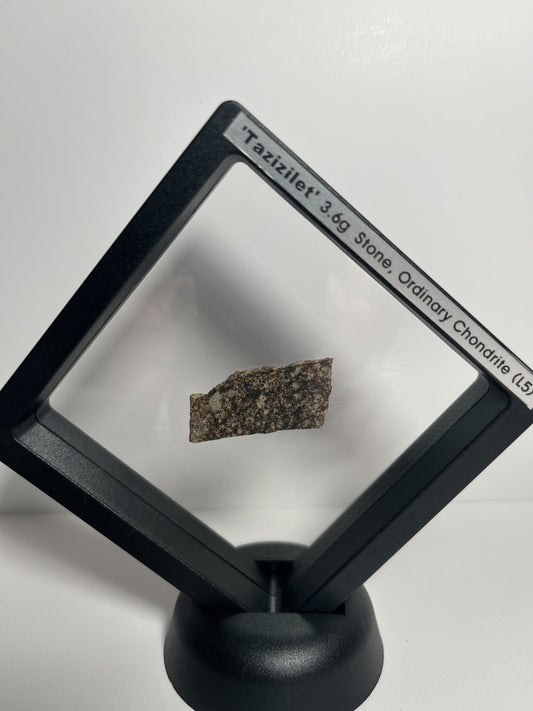 Certified TAZIZILET Specimen Meteorite Slice 3.6g - Recovered 2006, Niger - RARE