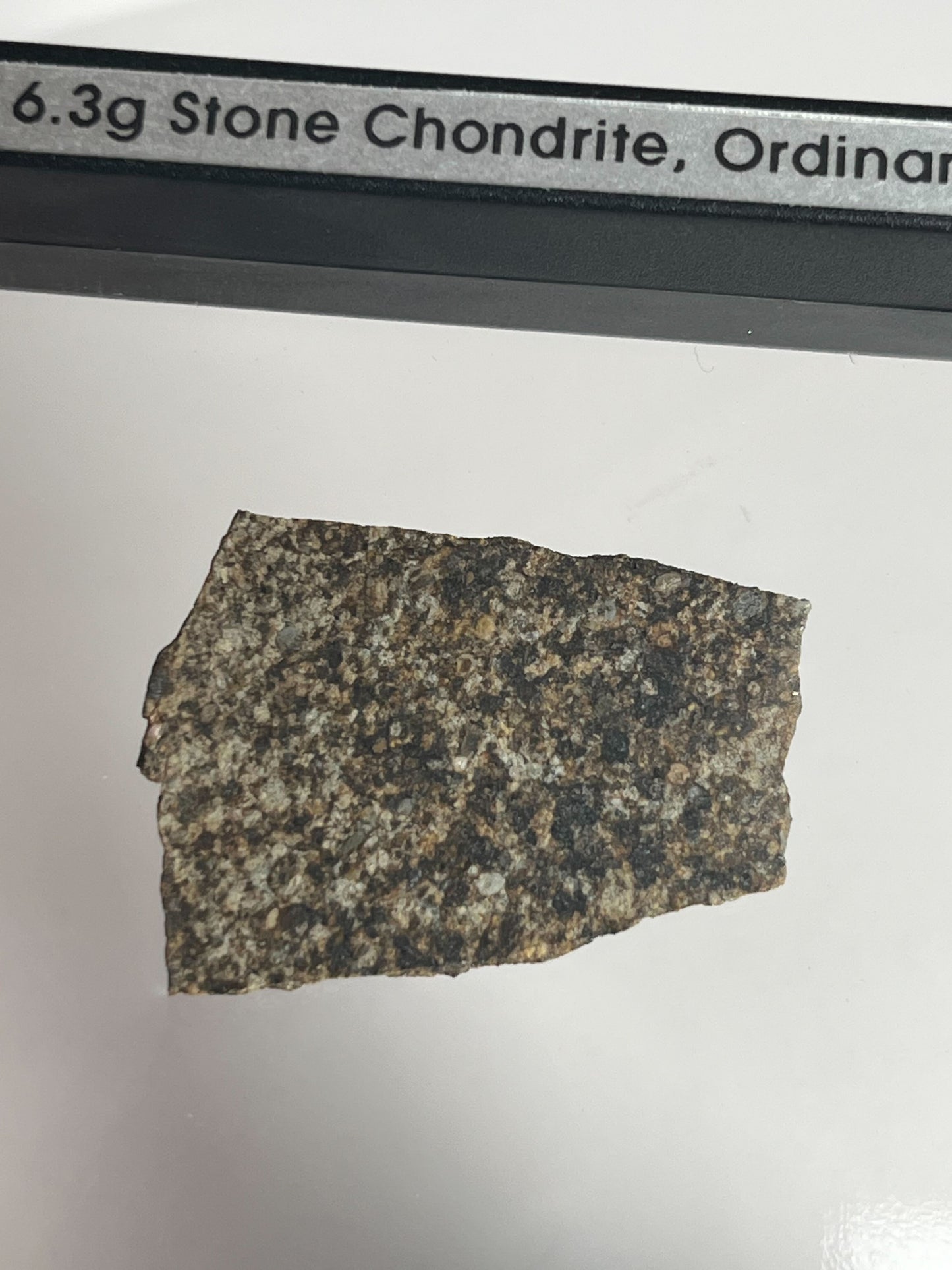 Certified TAZIZILET Specimen Meteorite Slice 6.3g - Recovered 2006, Niger - RARE