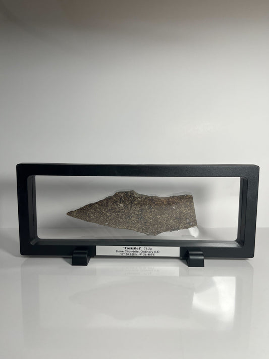 Certified TAZIZILET Specimen Meteorite Slice 71.2g - Recovered 2006, Niger - RARE