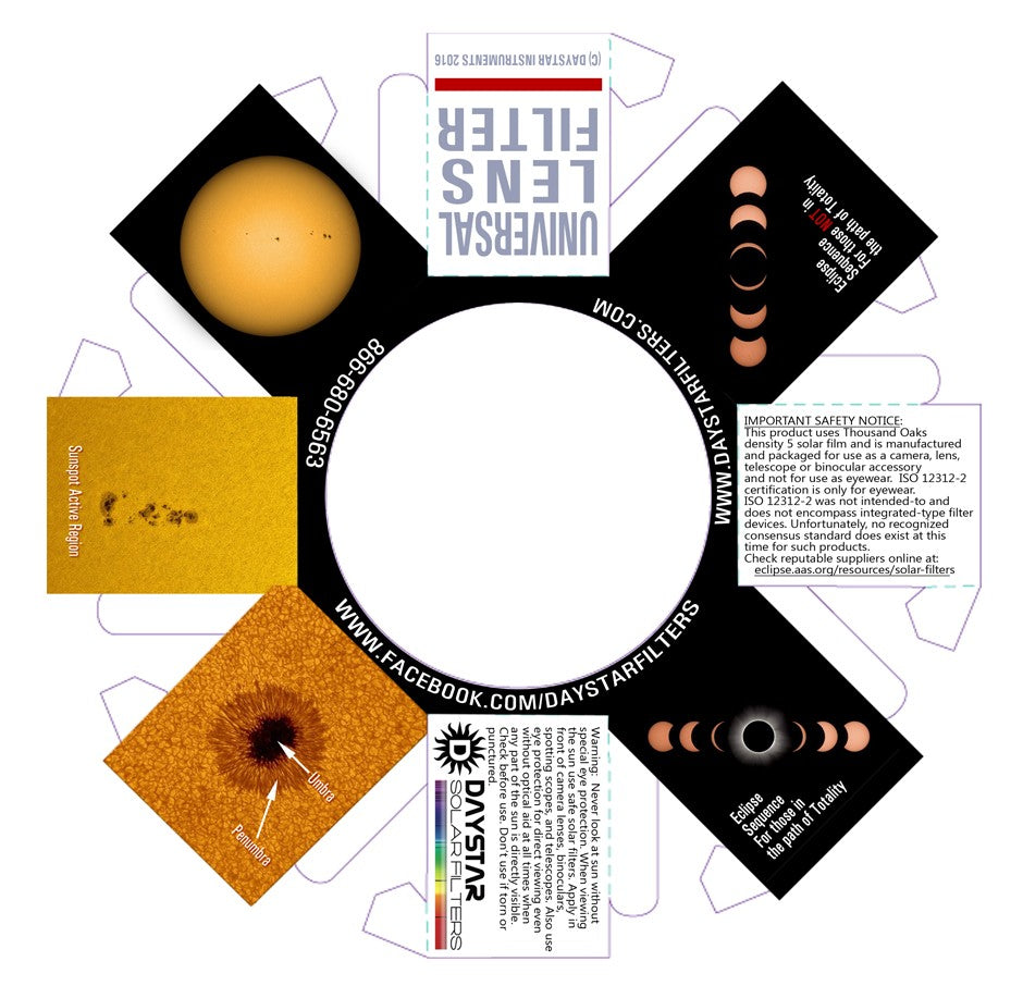 Universal Lens Filter - 50mm aperture (One)