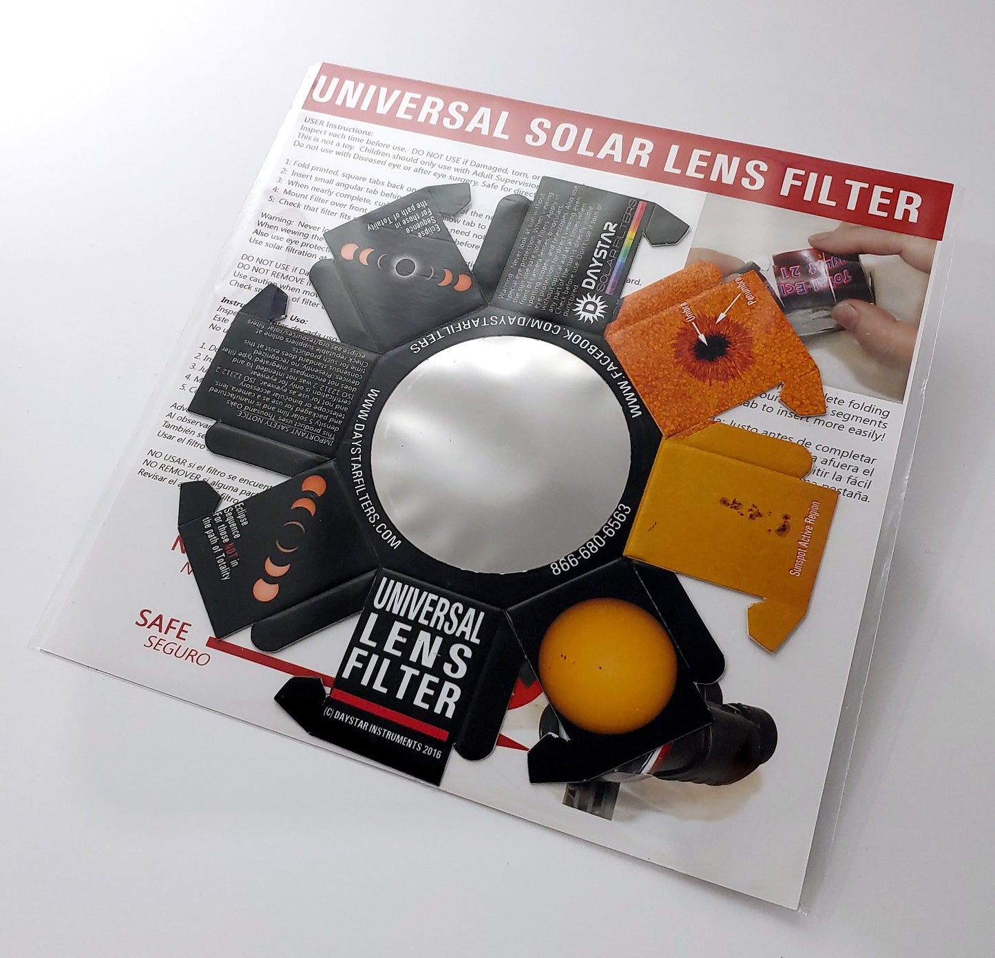 Universal Lens Filter - 50mm aperture BINOCULAR SET of TWO (2 each)