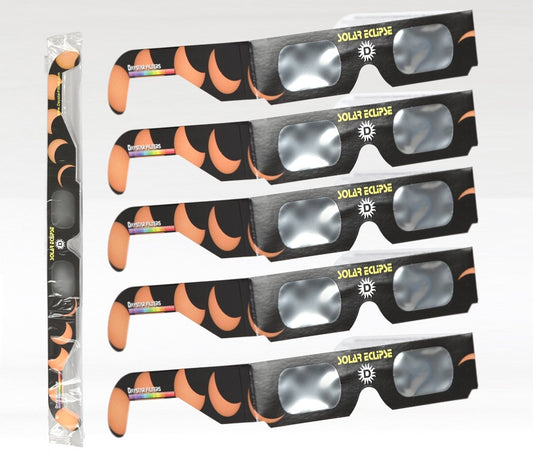 SOLAR ECLIPSE style Eclipse Solar Glasses - 5 pack