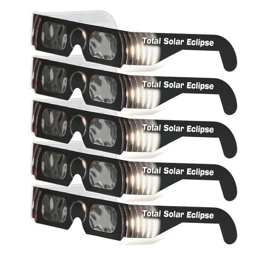 TOTAL SOLAR ECLIPSE style Eclipse Solar Glasses - 5 pack
