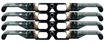 ALIENS ARE AMONG US style FUNNER Eclipse Solar Glasses - 5 pack