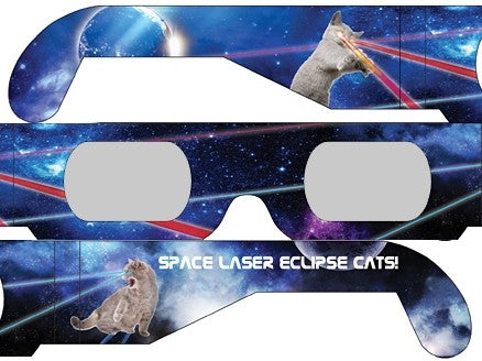 LASER CATS (Blueyier) style FUNNER Eclipse Solar Glasses - 5 pack