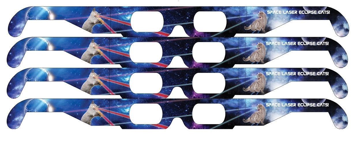 LASER CATS (Blueyier) style FUNNER Eclipse Solar Glasses - 5 pack