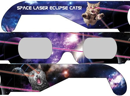 LASER CATS (Purrrpleier) style FUNNER Eclipse Solar Glasses - 5 pack