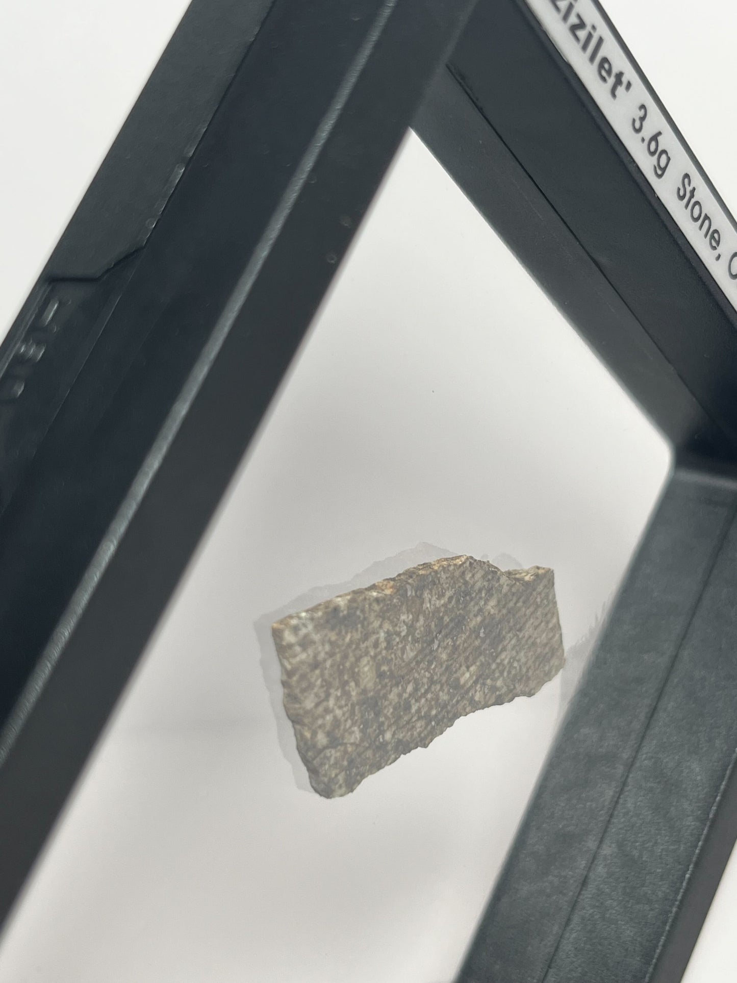 Certified TAZIZILET Specimen Meteorite Slice 3.6g - Recovered 2006, Niger - RARE
