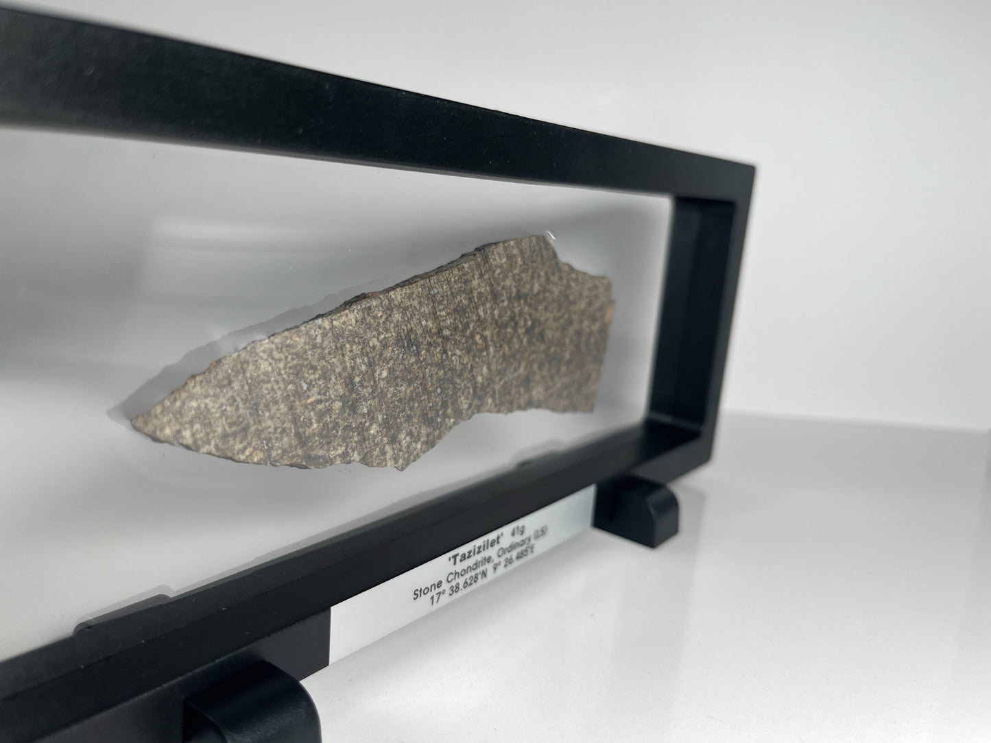 Certified TAZIZILET Specimen Meteorite Slice 41.0g - Recovered 2006, Niger - RARE