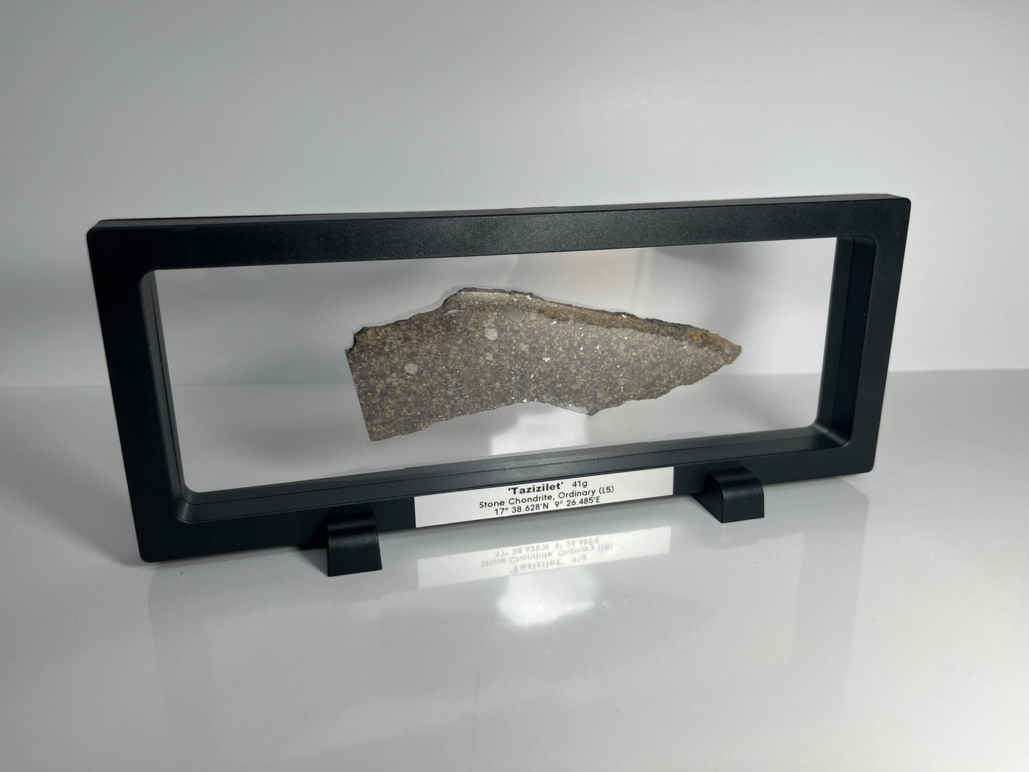 Certified TAZIZILET Specimen Meteorite Slice 41.0g - Recovered 2006, Niger - RARE