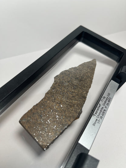 Certified TAZIZILET Specimen Meteorite Slice 71.2g - Recovered 2006, Niger - RARE