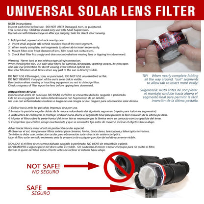 Universal Lens Filter - 90mm aperture (One)